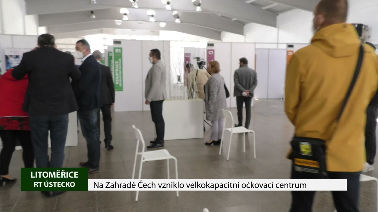 LITOMĚŘICE: Na Zahradě Čech vzniklo velkokapacitní očkovací centrum
