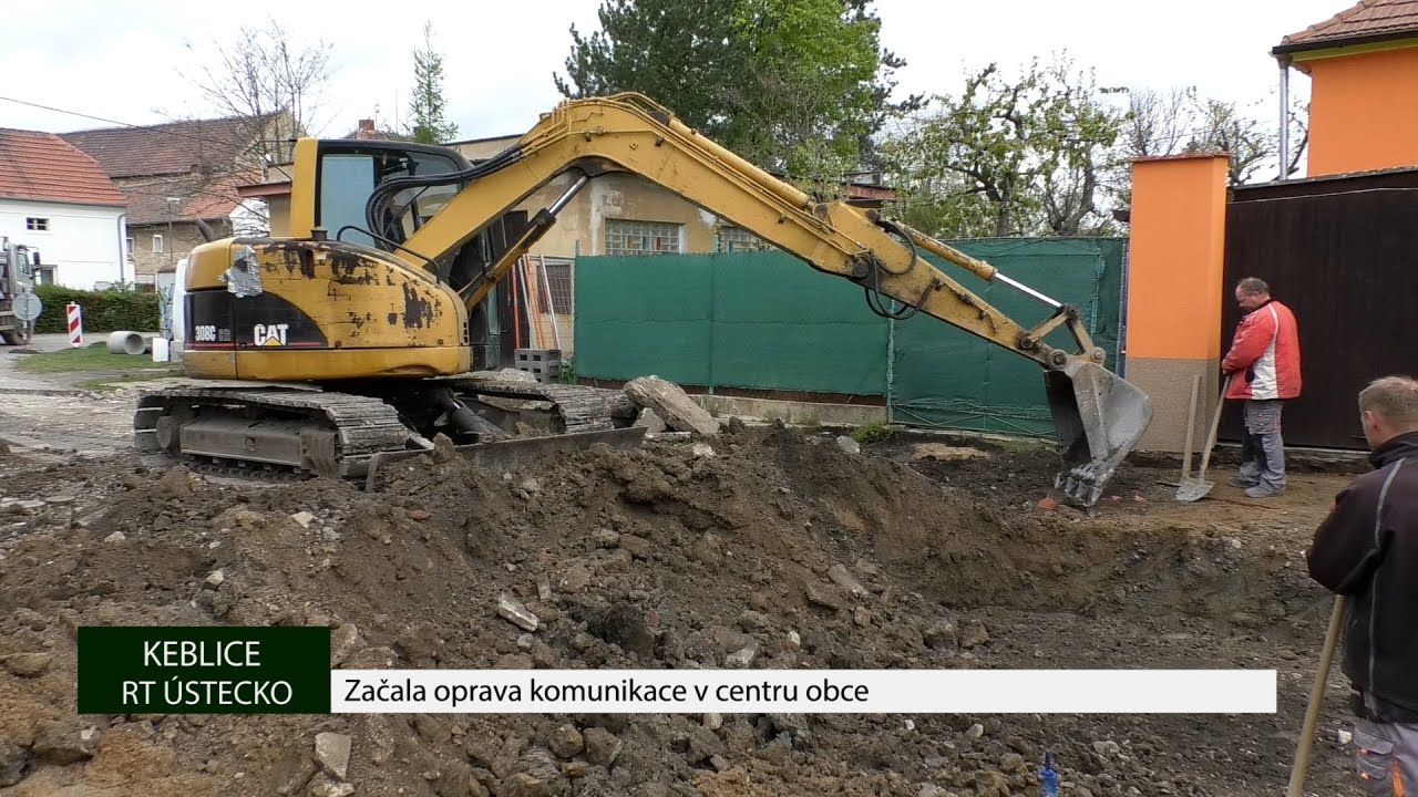 KEBLICE: Začala oprava komunikace v centru obce