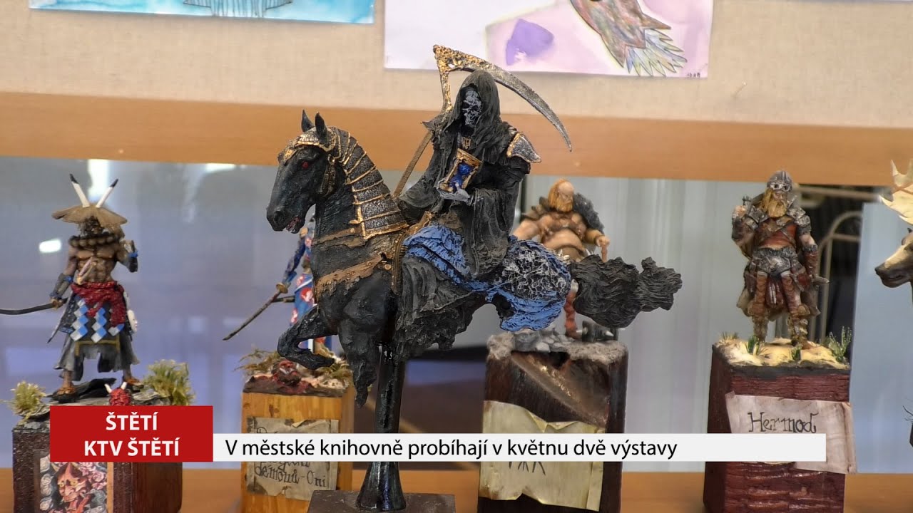 ŠTĚTÍ: V městské knihovně probíhají v květnu dvě výstavy
