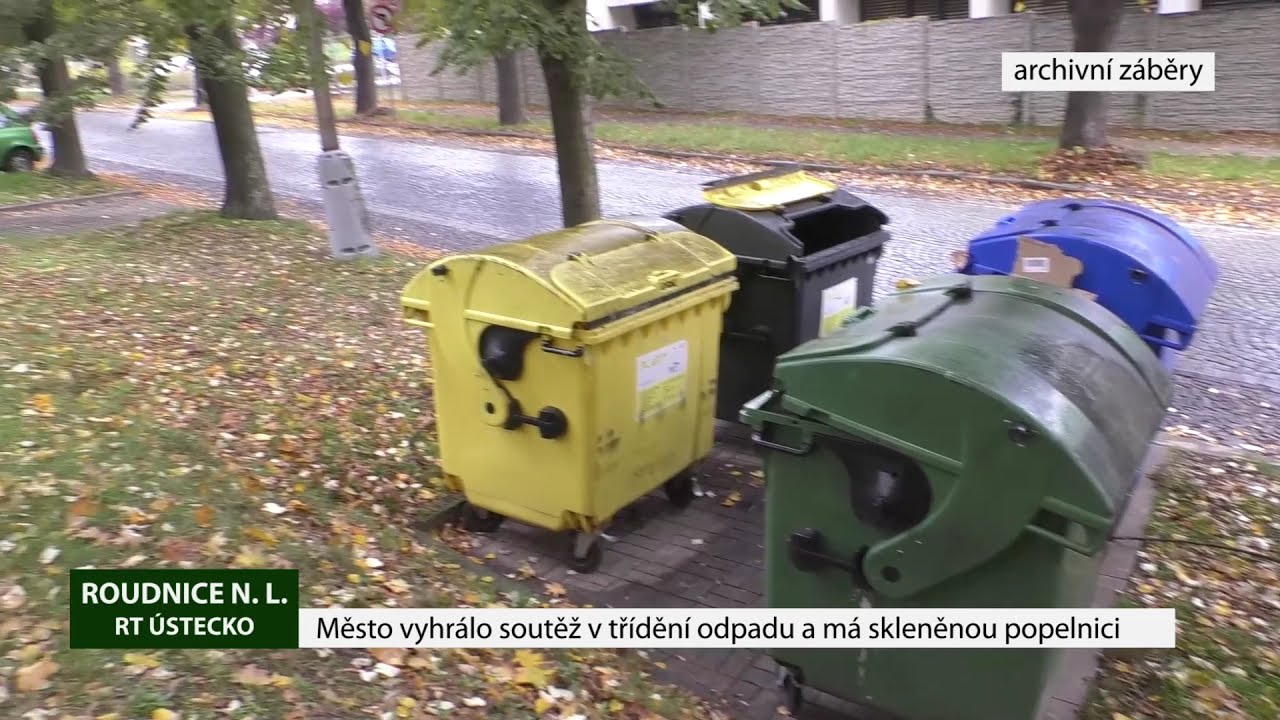 ROUDNICE N. L.: Město vyhrálo soutěž v třídění odpadu a má Skleněnou popelnici