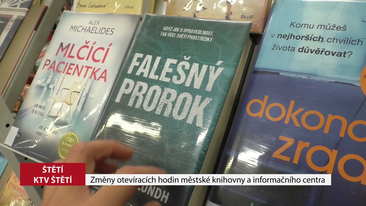 ŠTĚTÍ: Změny otevíracích hodin městské knihovny a informačního centra
