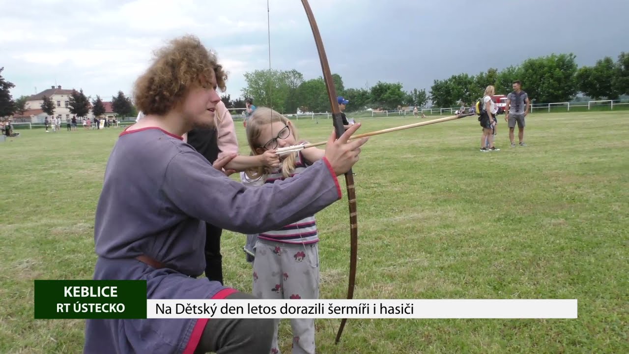 KEBLICE: Na Dětský den letos dorazili šermíři i hasiči