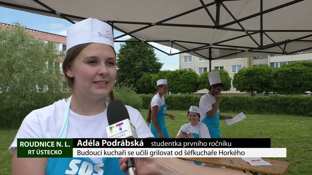ROUDNICE N. L.: Budoucí kuchaři se učili grilovat od šéfkuchaře Horkého