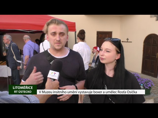 LITOMĚŘICE: V Muzeu insitního umění vystavuje boxer a umělec Rosťa Osička