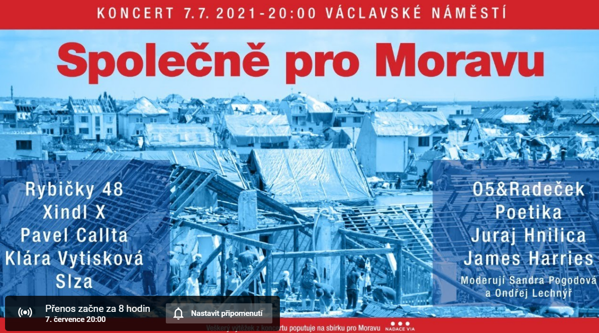 Koncert Společně pro Moravu dnes uvidíte i u nás na Litoměřicku24