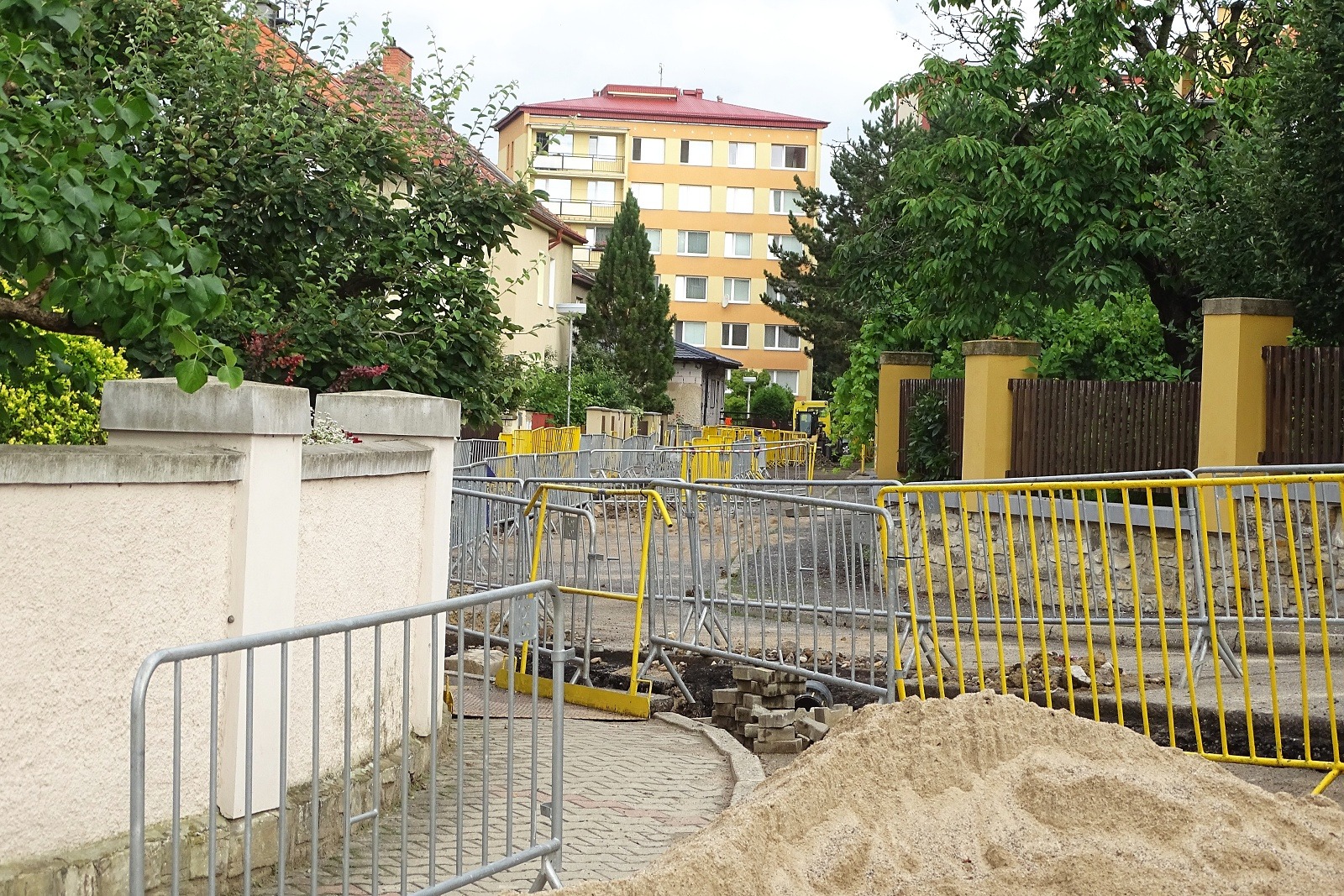 Opravy v litoměřických ulicích Kollárova a Čelakovského potrvají do konce roku