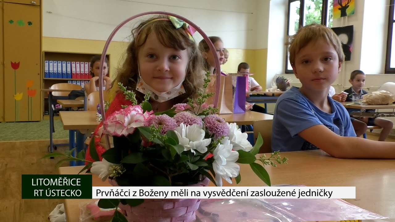 LITOMĚŘICE: Prvňáčci z Boženy měli na vysvědčení zasloužené jedničky