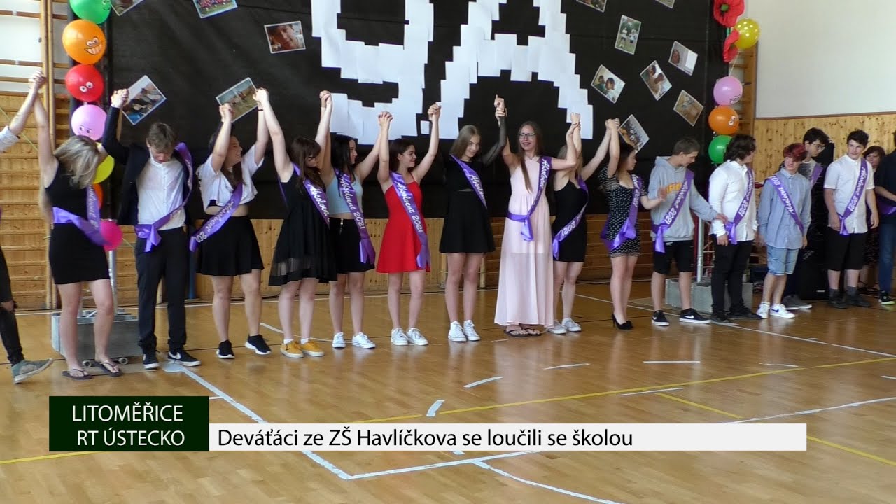 LITOMĚŘICE: Deváťáci ze ZŠ Havlíčkova se loučili se školou