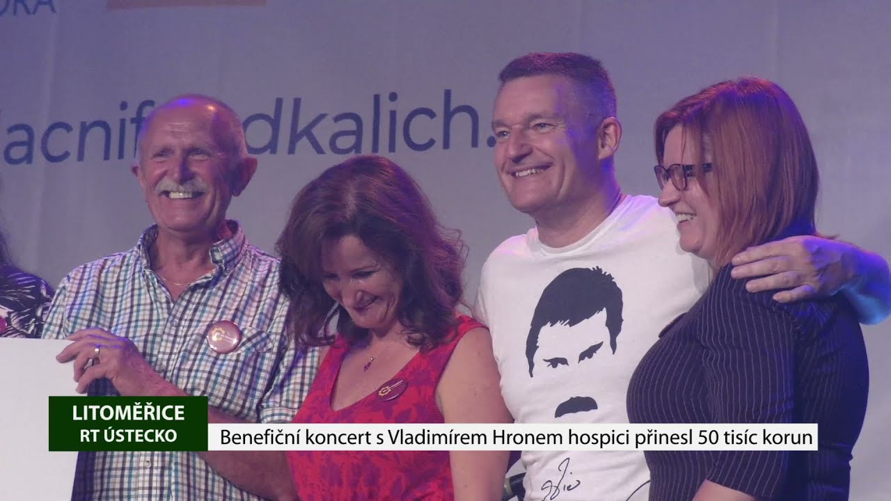 LITOMĚŘICE: Benefiční koncert s Vladimírem Hronem hospici přinesl 50 tisíc korun