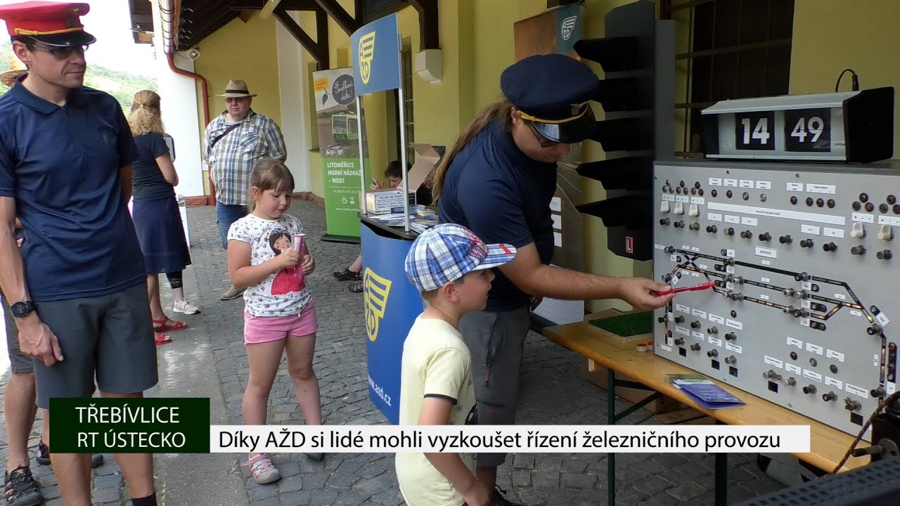 TŘEBÍVLICE: Díky AŽD si lidé mohli vyzkoušet řízení železničního provozu