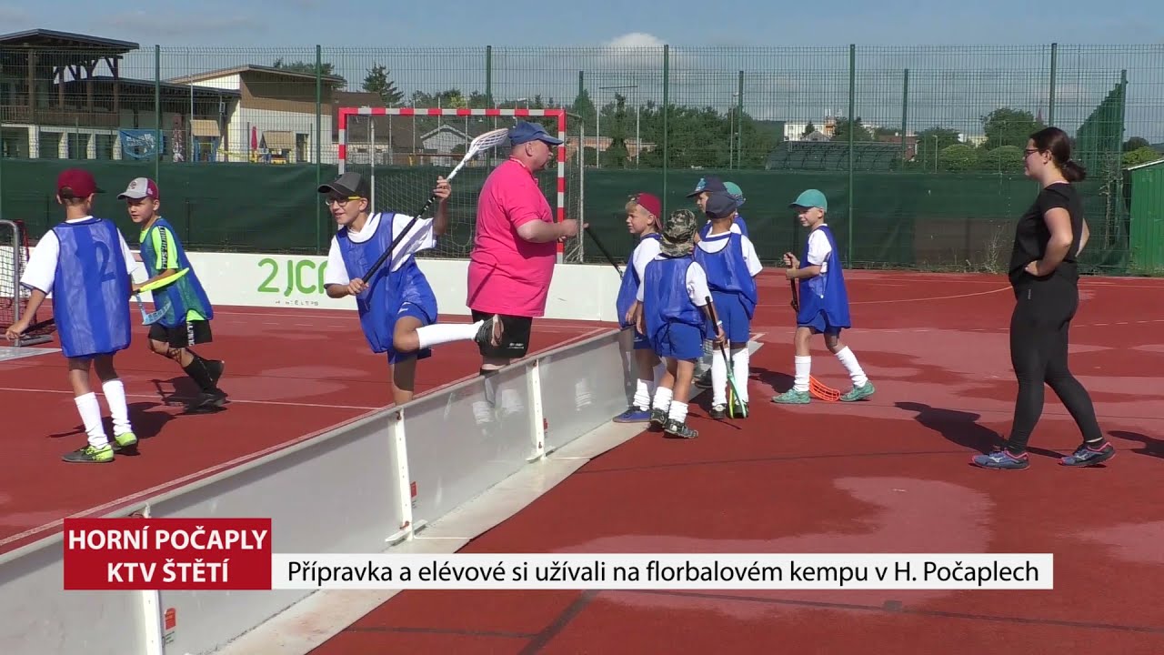 HORNÍ POČAPLY: Přípravka a elévové si užívali na florbalovém kempu v Horních Počaplech