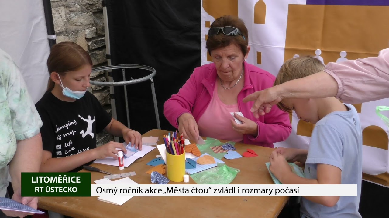 LITOMĚŘICE: Osmý ročník akce „Města čtou“ zvládl i rozmary počasí