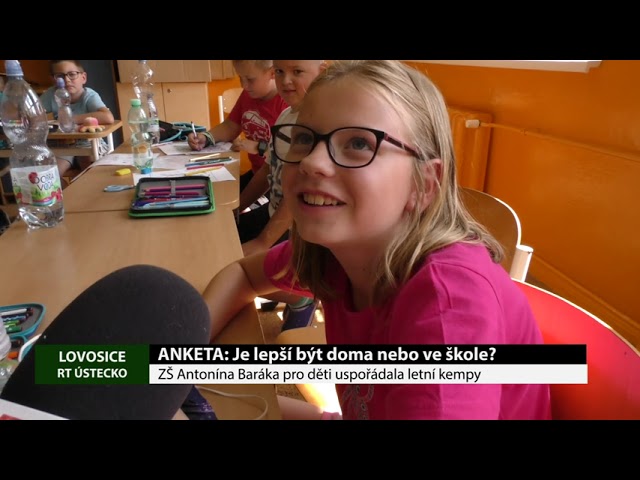 LOVOSICE: ZŠ Antonína Baráka pro děti uspořádala letní kempy