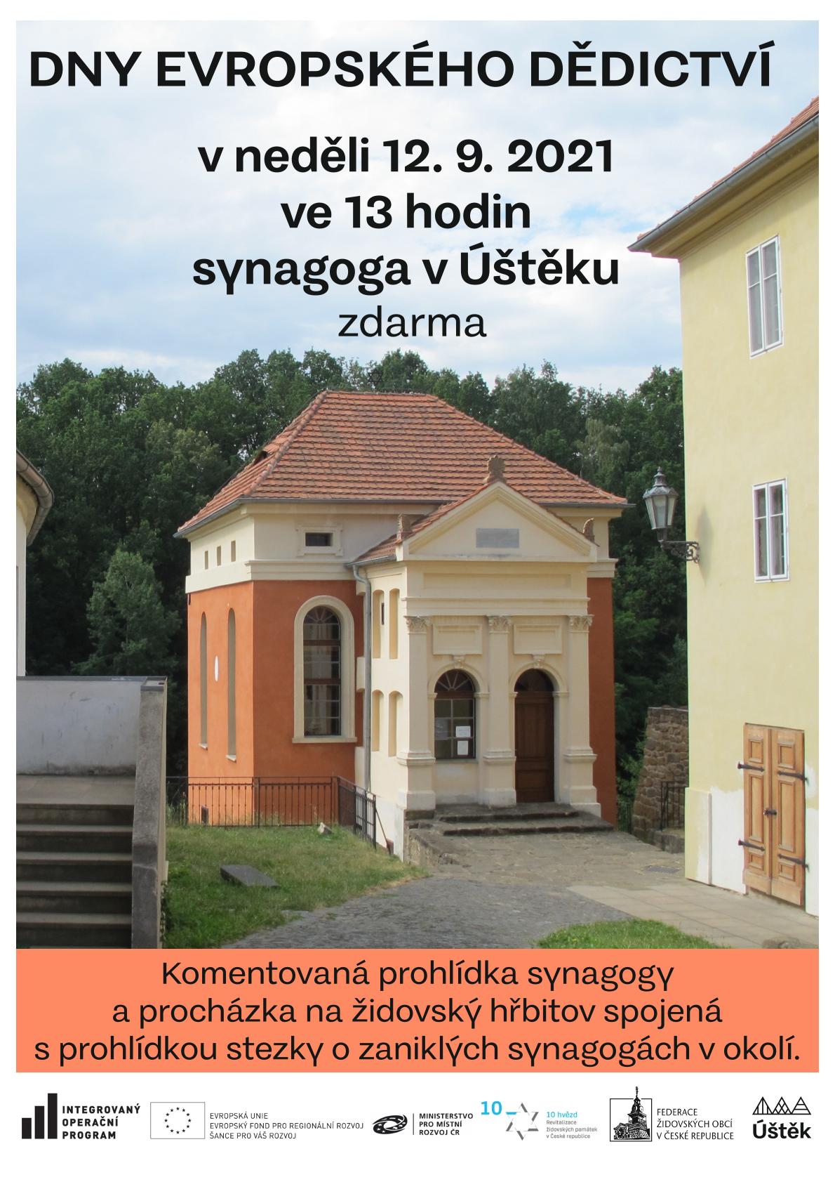 Synagoga v Úštěku bude v neděli otevřena zdarma