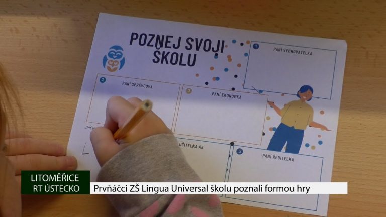 LITOMĚŘICE: Prvňáčci ZŠ Lingua Universal školu poznali formou hry