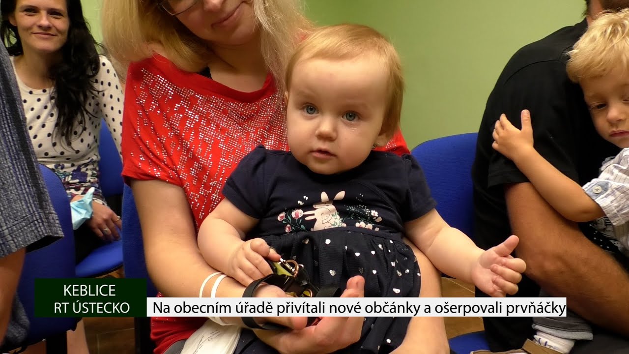 KEBLICE: Na obecním úřadě přivítali nové občánky a ošerpovali prvňáčky