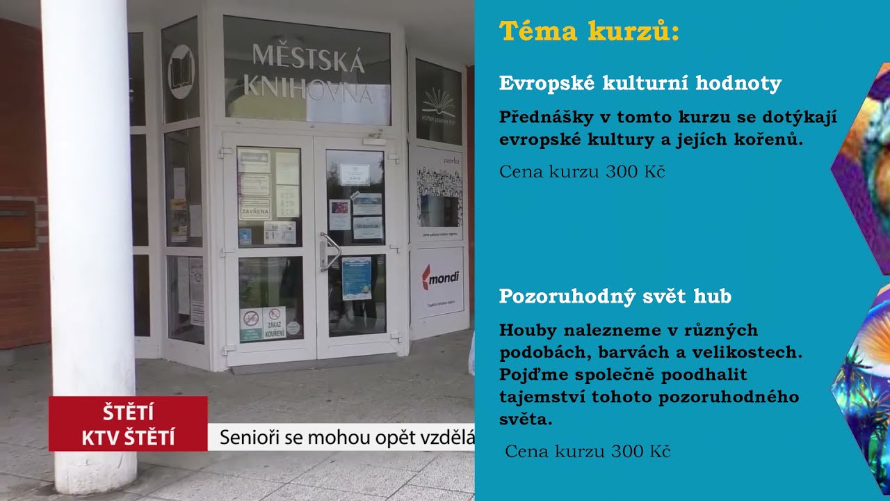 ŠTĚTÍ: Senioři se můžou opět vzdělávat v zimním semestru Virtuální univerzity třetího věku