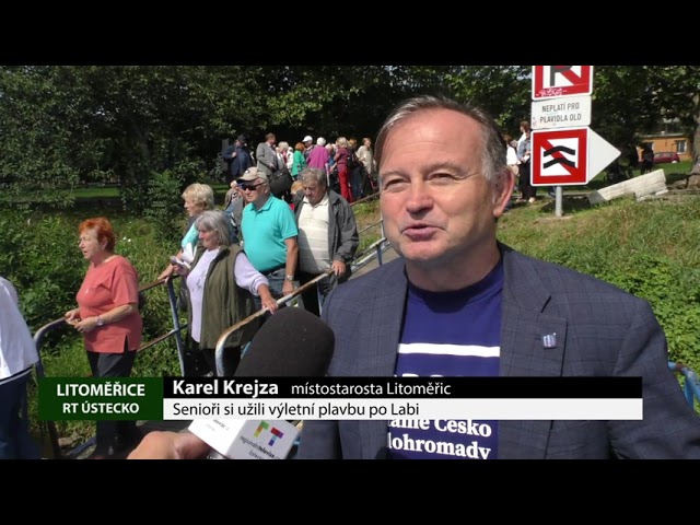 Senioři si užili výletní plavbu po Labi