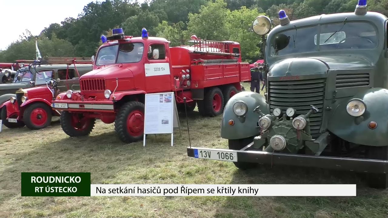 ROUDNICKO: Na setkání hasičů pod Řípem se křtily knihy