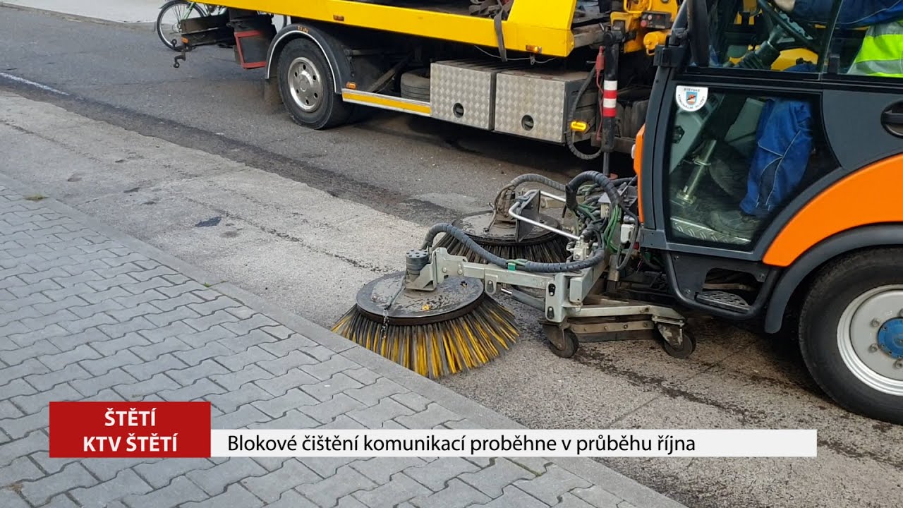 ŠTĚTÍ: Blokové čištění komunikací proběhne během října