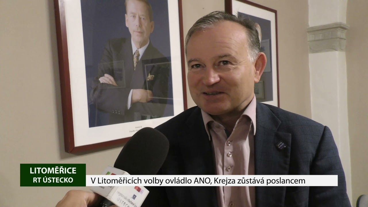 V Litoměřicích volby ovládlo ANO, Krejza zůstává poslancem