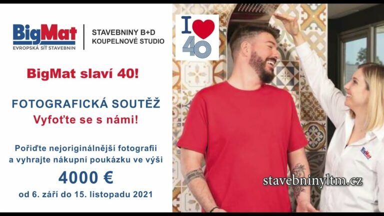 BigMat slaví 40 let! Vyfoťte se s ním a vyhrajte poukaz na 4000 eur! (reklama)