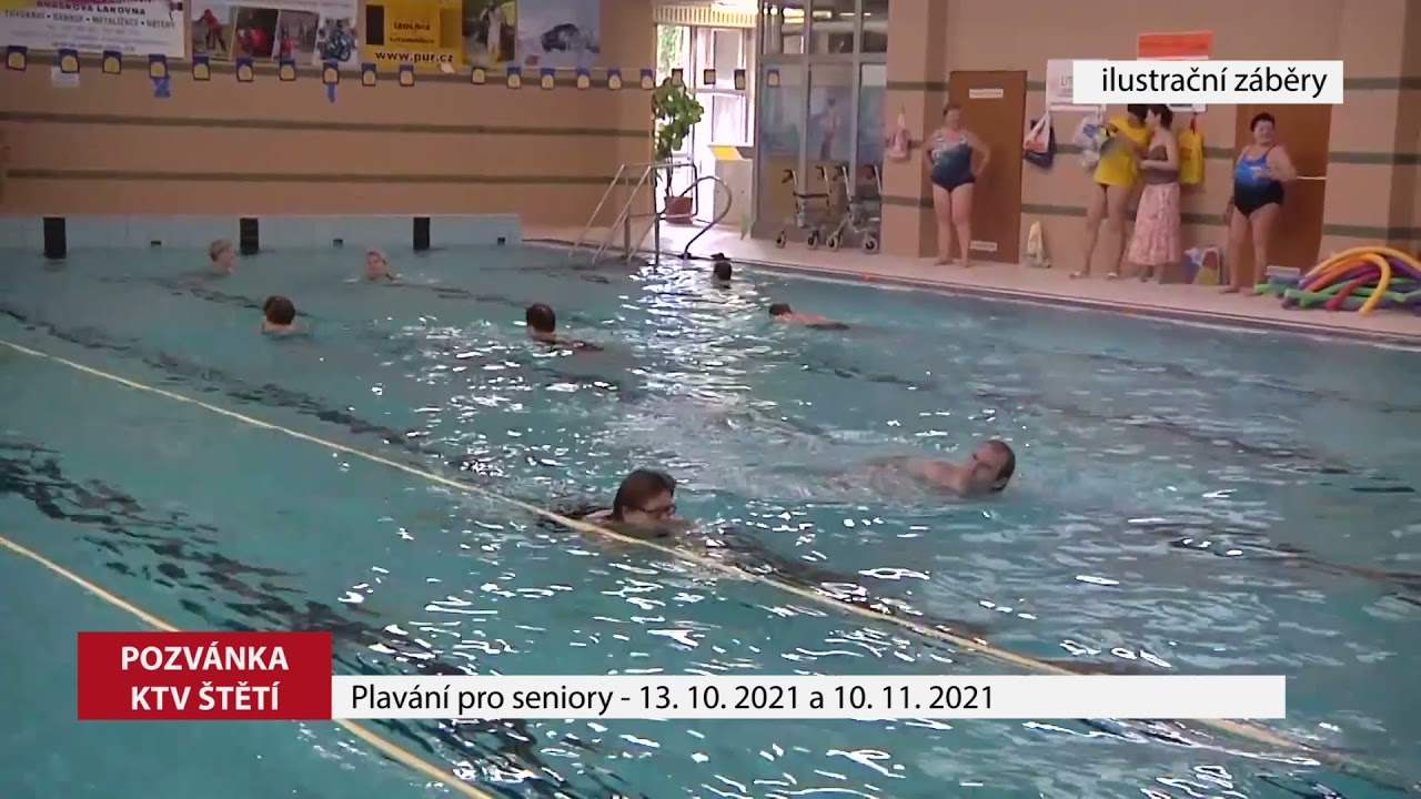 ŠTĚTÍ: Plavání pro seniory 13. října a 10. listopadu