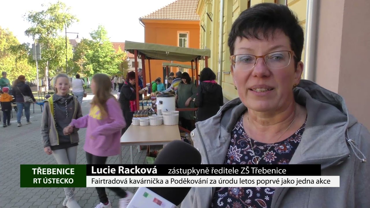 TŘEBENICE: Fairtradová kavárnička a Poděkování za úrodu letos poprvé jako jedna akce