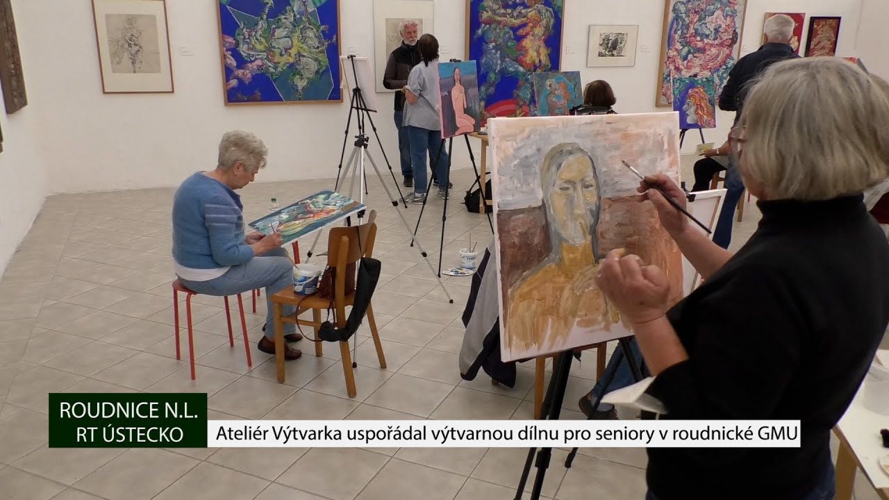 ROUDNICE N. L.: Ateliér Výtvarka uspořádal výtvarnou dílnu pro seniory v roudnické GMU