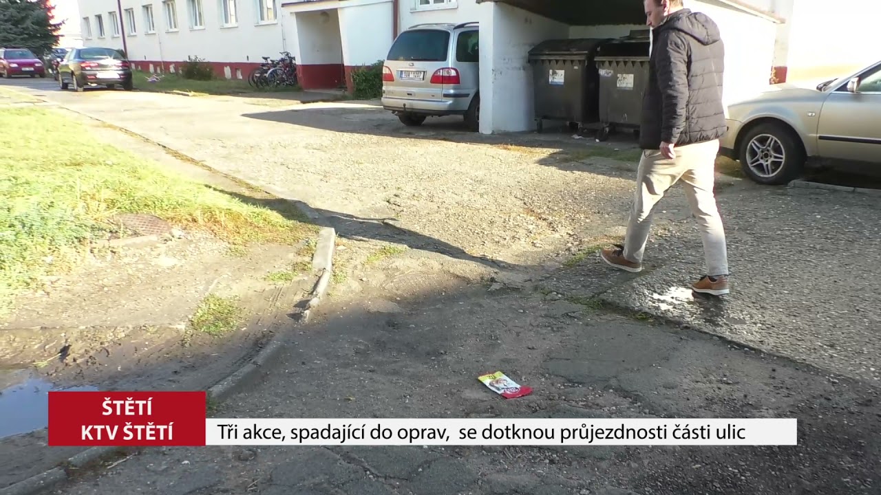 ŠTĚTÍ: Tři akce, spadající do oprav, se dotknou průjezdnosti části ulic