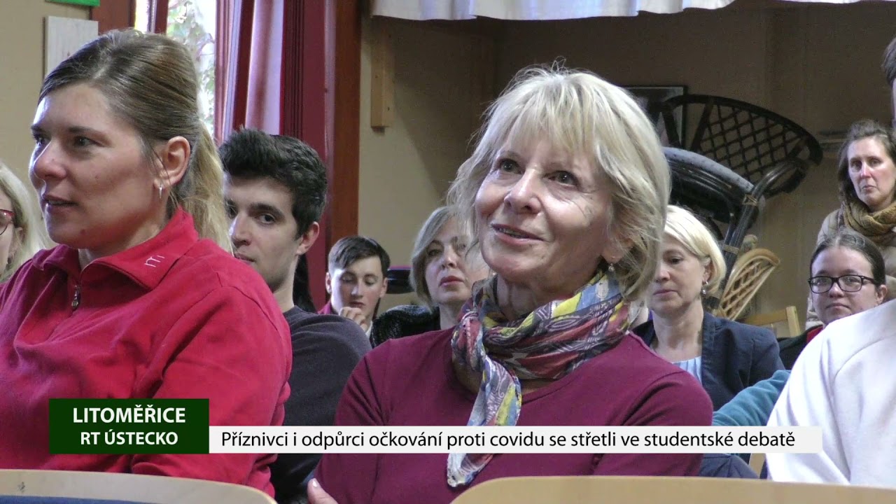 LITOMĚŘICE: Příznivci i odpůrci očkování proti covidu se střetli ve studentské debatě