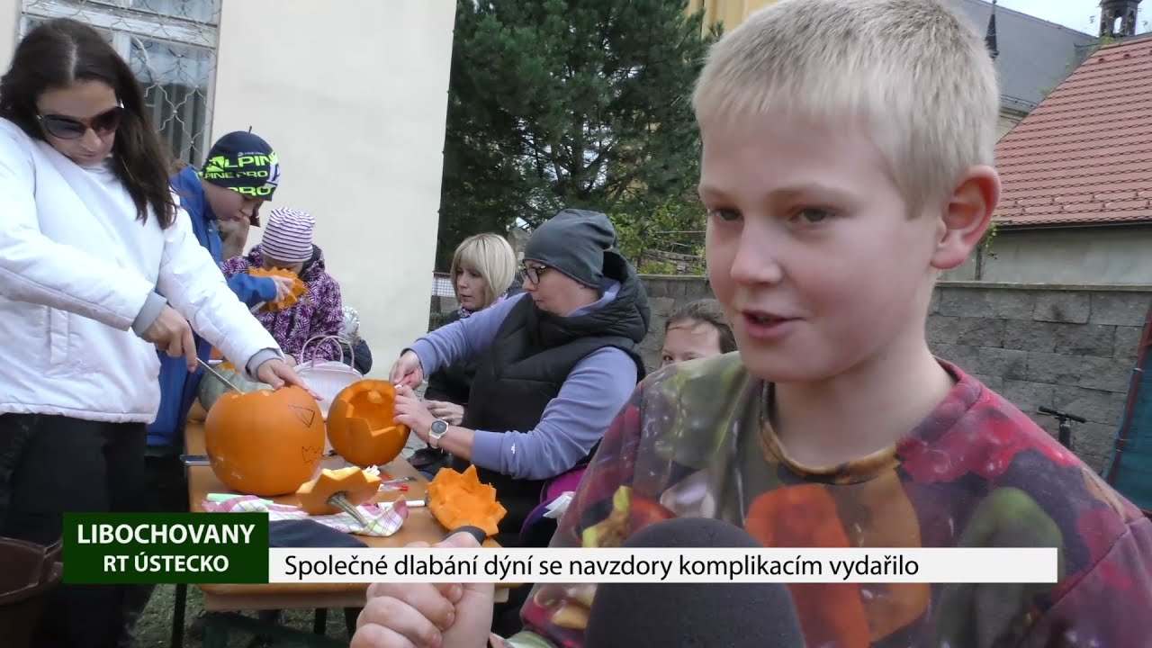 LIBOCHOVANY: Společné dlabání dýní se navzdory komplikacím vydařilo
