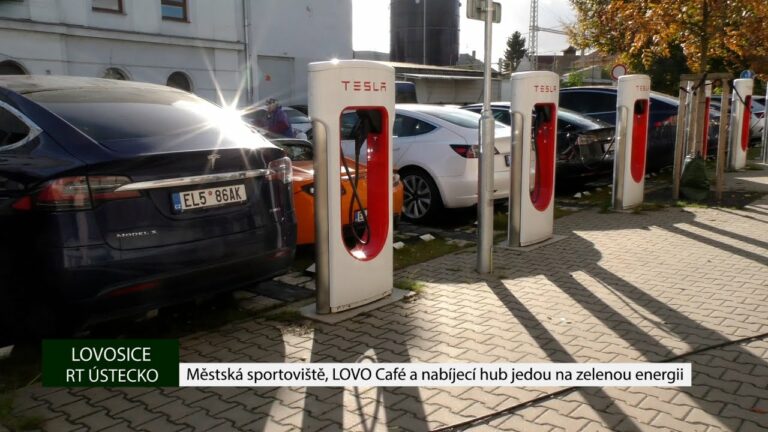 LOVOSICE: Městská sportoviště, LOVO Café a nabíjecí hub jedou na zelenou energii