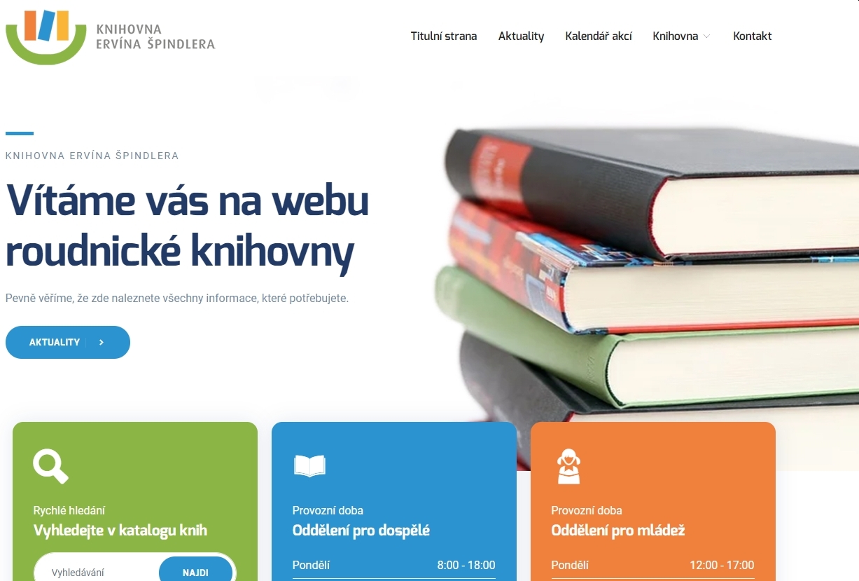 Roudnická knihovna má nové webové stránky!