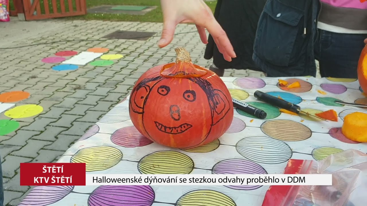 ŠTĚTÍ: Halloweenské dýňování se stezkou odvahy se v DDM vydařilo