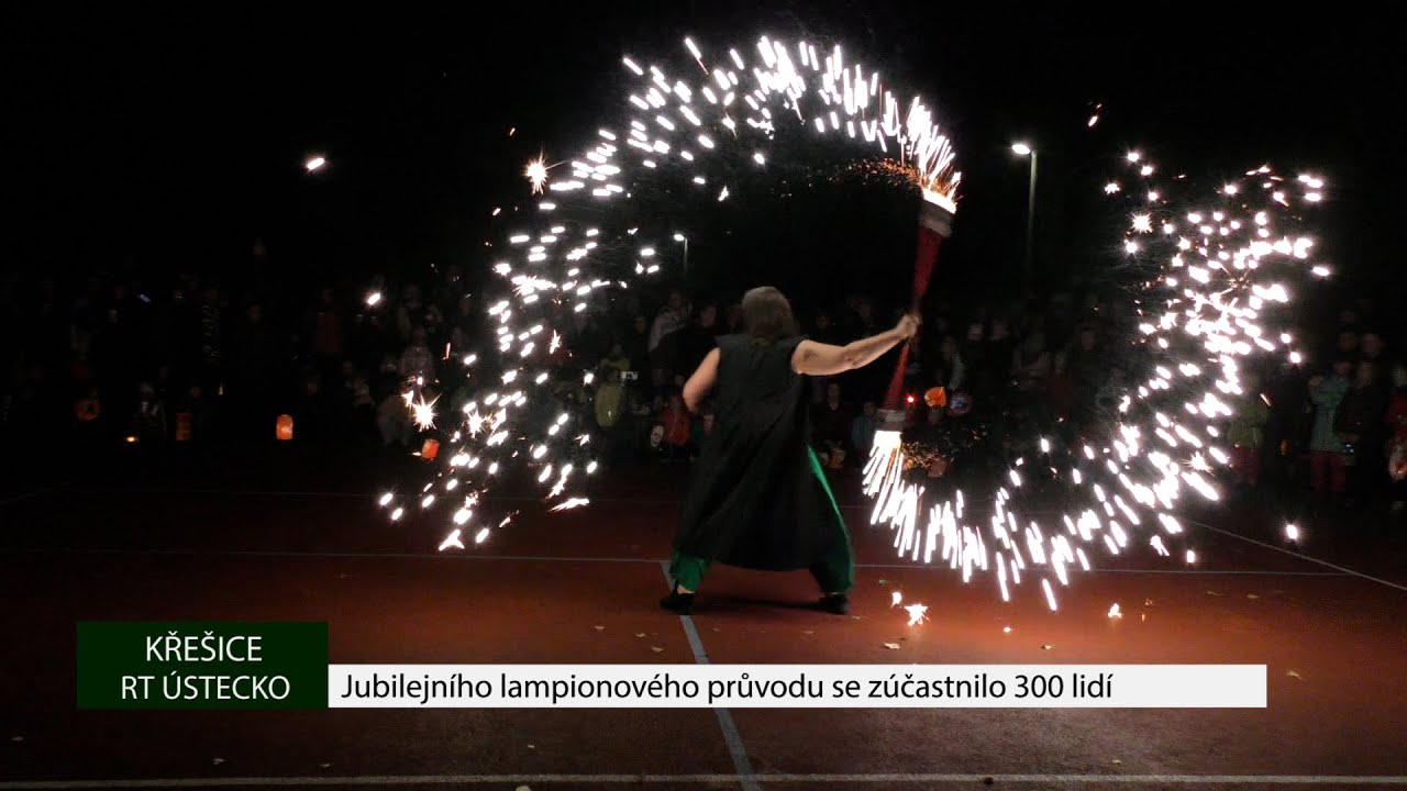 KŘEŠICE: Jubilejního lampionového průvodu se zúčastnilo 300 lidí
