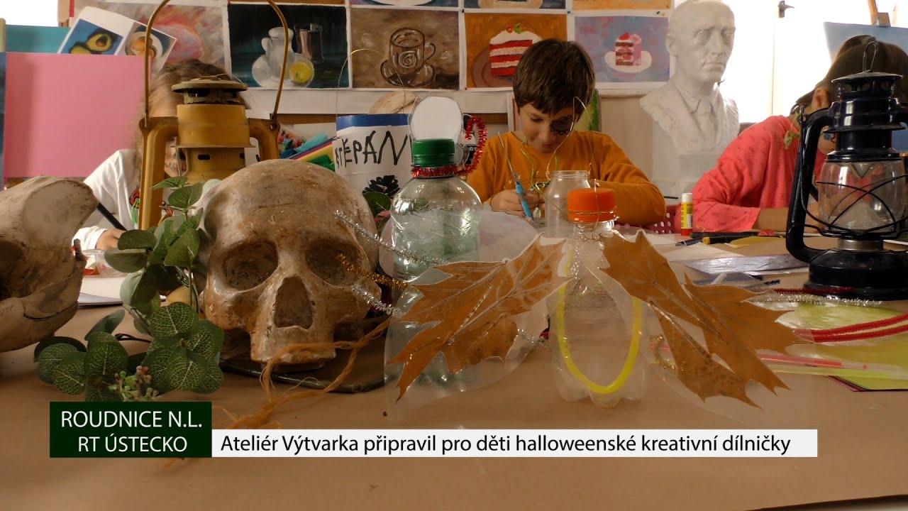 ROUDNICE N. L.: Ateliér Výtvarka připravil pro děti halloweenské kreativní dílničky
