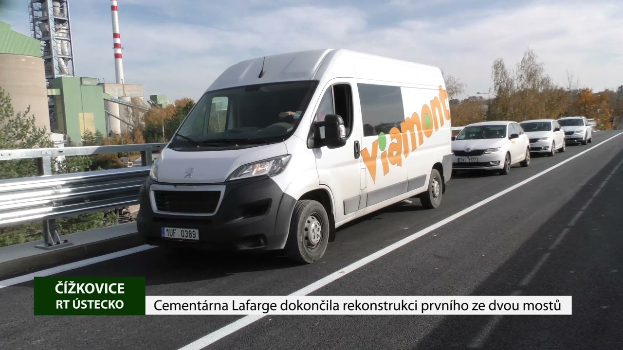 ČÍŽKOVICE: Cementárna Lafarge dokončila rekonstrukci prvního ze dvou mostů