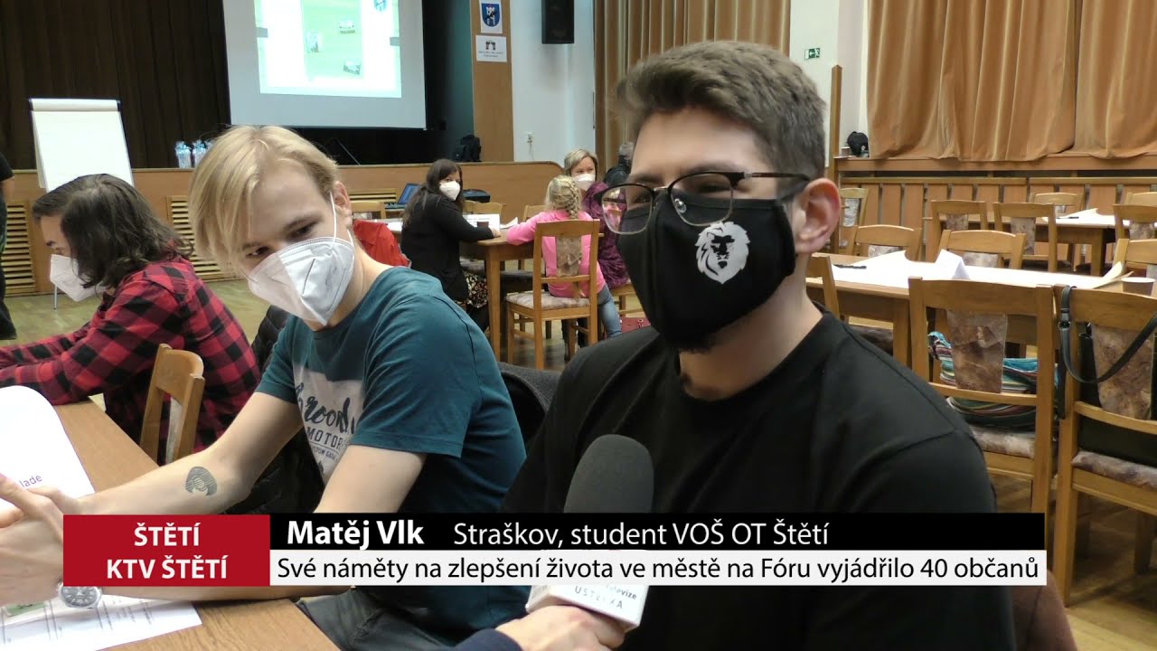 ŠTĚTÍ: Své náměty na zlepšení života ve městě na Fóru vyjádřilo 40 občanů