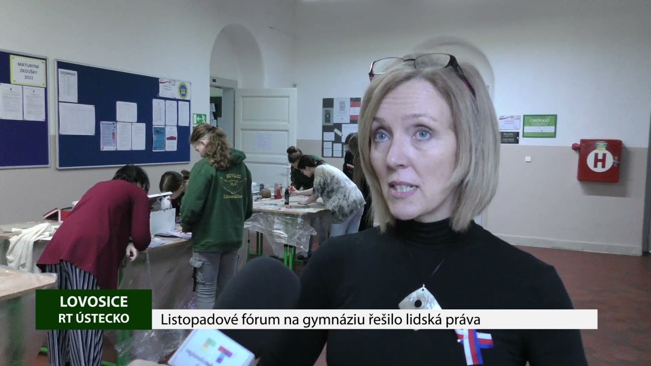 LOVOSICE: Listopadové fórum na gymnáziu řešilo lidská práva