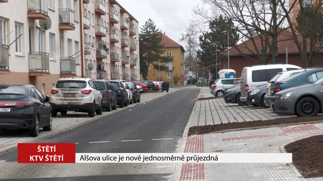 ŠTĚTÍ: Alšova ulice je nově jednosměrně průjezdná