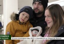 LITOMĚŘICE: Prvním miminkem roku 2022 v Litoměřicích je chlapeček Matouš