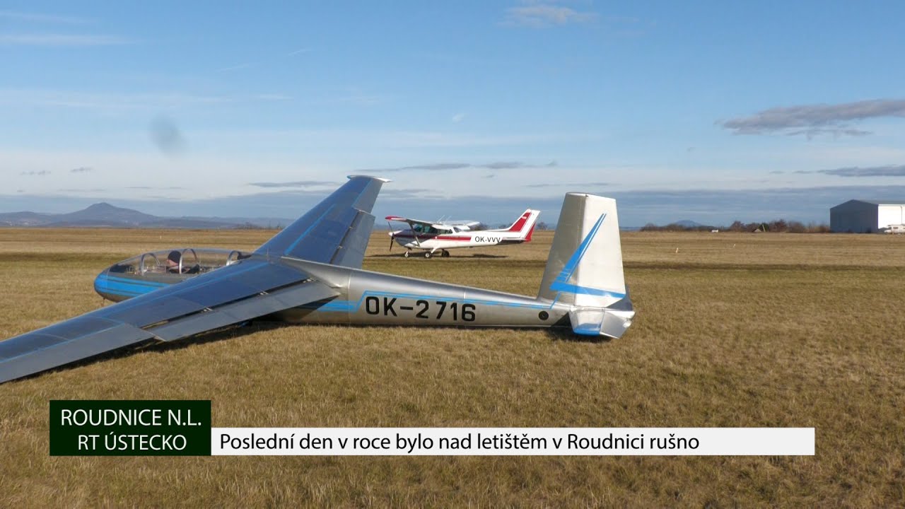 ROUDNICE N.L: Poslední den v roce bylo nad letištěm v Roudnici rušno