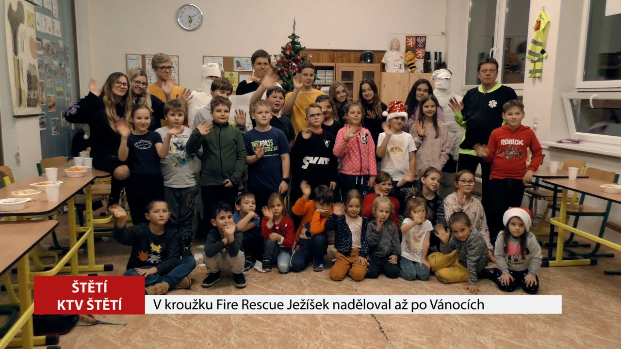 ŠTĚTÍ: V kroužku Fire Rescue Ježíšek naděloval až po Vánocích
