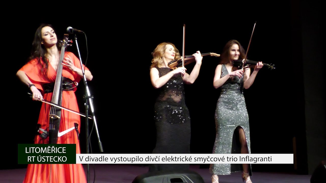 LITOMĚŘICE: V divadle vystoupilo dívčí elektrické smyčcové trio Inflagranti