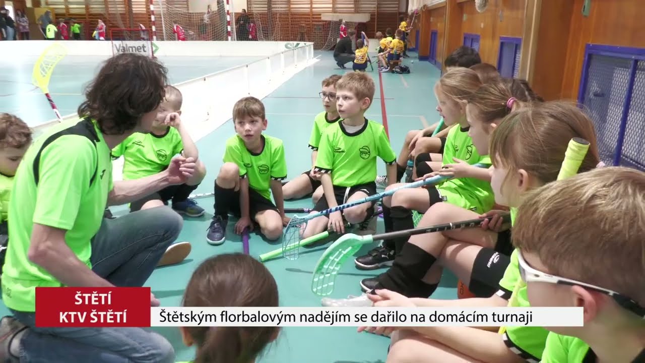 ŠTĚTÍ: Štětským florbalovým nadějím se dařilo na domácím turnaji