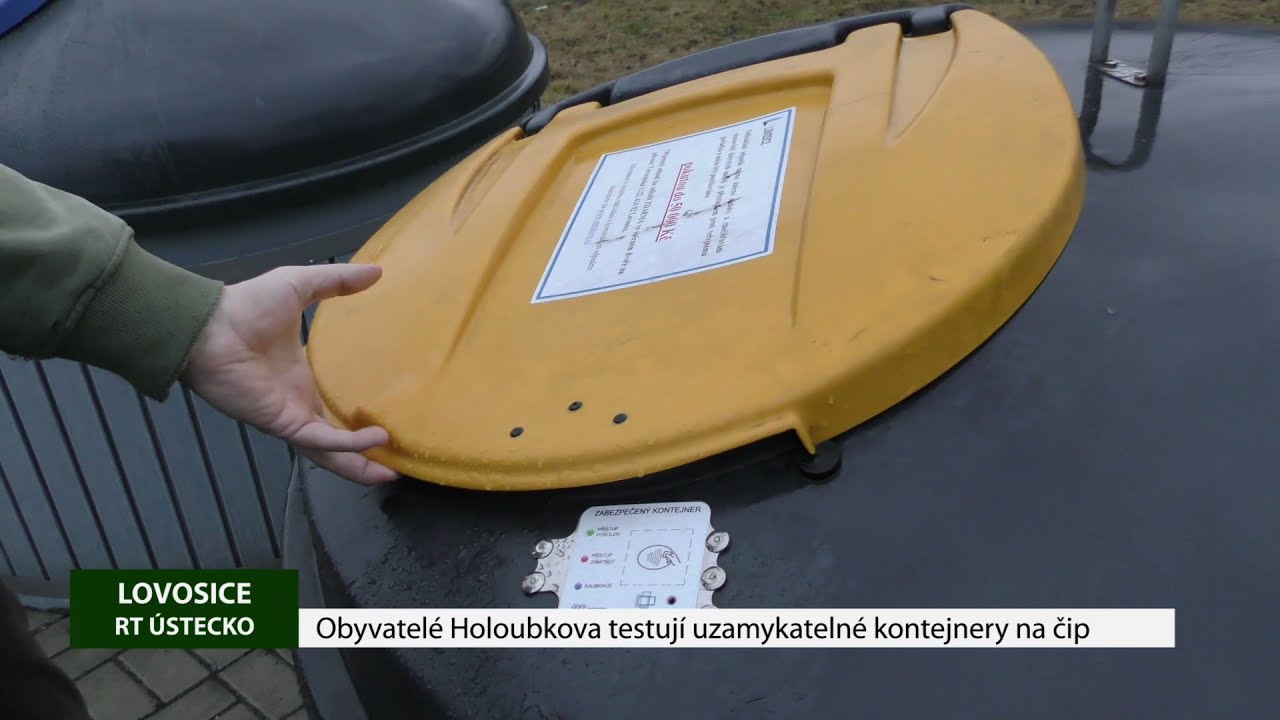 LOVOSICE: Obyvatelé Holoubkova testují uzamykatelné kontejnery na čip