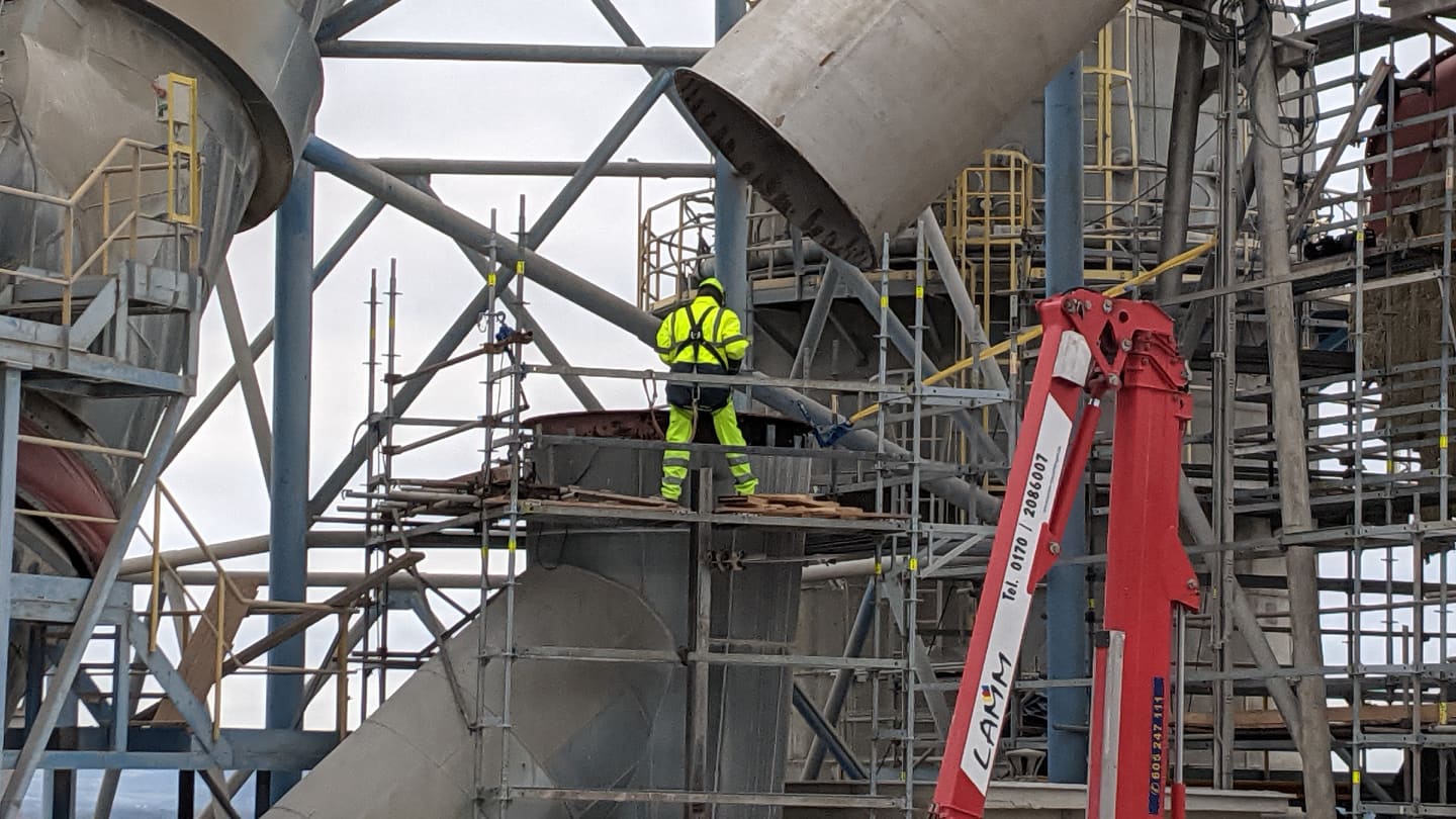 FOTOGALERIE: Odstávka v Lafarge