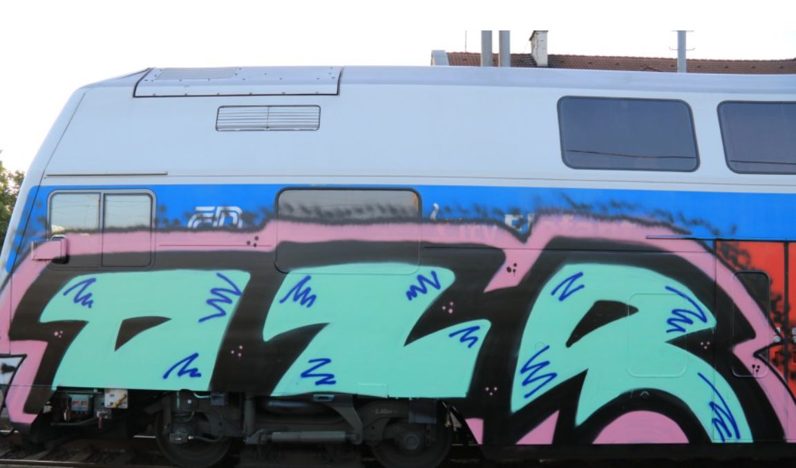 V Hněvicích řádil sprejer