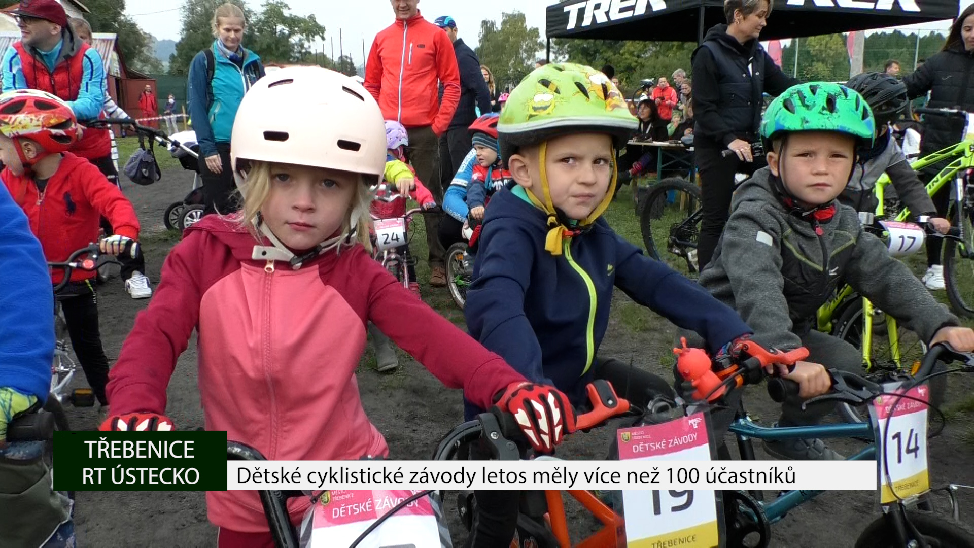 TŘEBENICE: Dětské cyklistické závody letos měly více než 100 účastníků